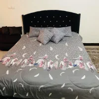 تختخواب دونفره و میز آرایش در حد نو