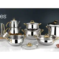 سرویس قابلمه استیل همراه زودپز ست ترک وارداتی|ظروف پخت‌وپز|تهران, نیروی دریایی|دیوار
