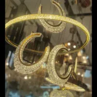 انواع لوستر های کریستالی سه حالته آشپزخانه و اتاق|لوستر و چراغ آویز|اهر, |دیوار