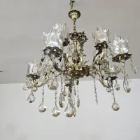 لوستر چشمه نور ۵ شاخه ۱۰ شعله|لوستر و چراغ آویز|اهواز, کیانپارس |دیوار