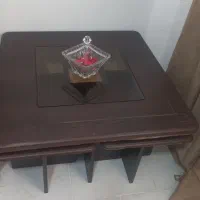 میز جلو مبلی همراه با چهار عدد عسلی