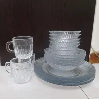 بشقاب و کاسه و لیوان بلور  ایرانی