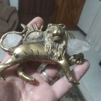 شیر برنجی کهنه و عتیقه