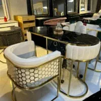 میزناخن دو نفره باکشو/صندلی مدل زین اسبی/کانتر