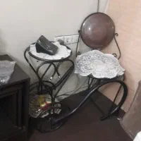 میز تلفن آلمینیومی مدل کالسکه