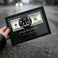 تابلو رزق روزی مدل دلار و الله