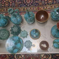 ست ظرف سفالی|صنایع دستی و سایر لوازم تزئینی|شیراز, ستارخان|دیوار