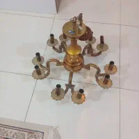 لوستر برنجی ۱۰ شاخه