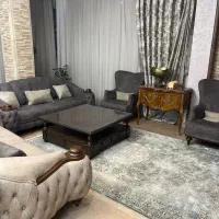 فروش پرده /مبل ۸نفره/۲تخته فرش