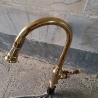 شیر ظرفشویی بلند طلایی