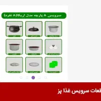 سرویس غذاپز همه کاره مدل هشت پارچه هشت نفره|ظروف پخت‌وپز|شاهرود, |دیوار