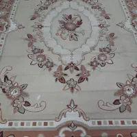 فرش۱۲ متری با گلهای برجسته