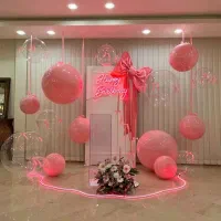 دکور تولد ، دکور ترند ، تم تولد لوکس ،بادکنک آرایی