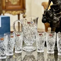 پارچ و لیوان کریستال چک خورشیدی ۲۴ درصد