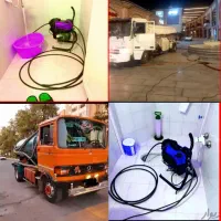 لوله بازکنی تخلیه چاه فاضلاب لجنکشی فنرزن بی واسطه