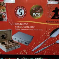 سرویس ۱۲۸ پارچه قاشق چنگال کاملا نو