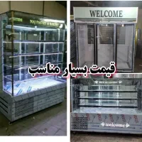 یخچال ویترینی سه در ایستاده لبنیات پردهوا رستوران