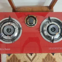 فروش گاز رومیزی تکنو شیشه ای در حد نو