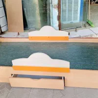 تخت خواب یک‌نفره MDF با کشو سالم