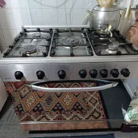 گاز ۵ شعله فردار رومگا تمام استیل