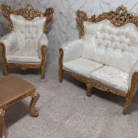 مبل کرم رنگ|مبلمان خانگی و میز عسلی|کوهدشت, |دیوار