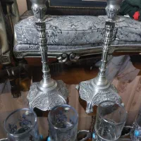 دو عدد شمعدان سیلور
