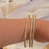 سه عدد النگوی طلا سایز یک