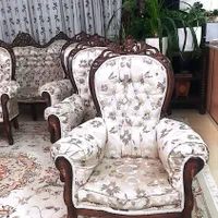 مبل سلطنتی ۹ نفره کارکرده|مبلمان خانگی و میز عسلی|اصفهان, شاهزید|دیوار