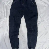 شلوار جاگر جین سرمه ای