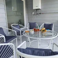 میز صندلی فلز باغی ویلایی مدل کارینا سایبان تاب|میز و صندلی غذاخوری|تهران, ازگل|دیوار