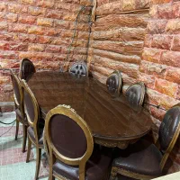 میز ناهارخوری ۸ نفره استیل