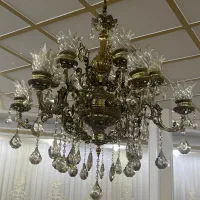 لوستر برنجی ۶شاخه۱۲شعله