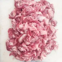 خرده گوشت گوسفندی پاک شده