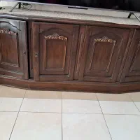 قسمت پایین بوفه چوب گردو