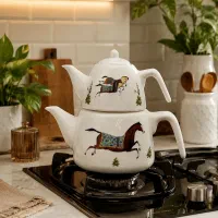 کتری و قوری چینی سرامیک (ارسال رایگان کل ایران)