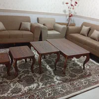 مبل راحتی همراه با عسلی|مبلمان خانگی و میز عسلی|ماهیدشت, |دیوار