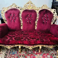 مبل استیل سلطنتی ۷ نفره|مبلمان خانگی و میز عسلی|تهران, نازیآباد|دیوار