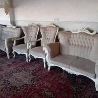 مبل سلطنتی با چوب راش ساخت ملایر سفارشی