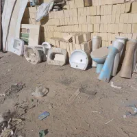 توالت فرنگی روشویی و سنگ توالت کار کرده