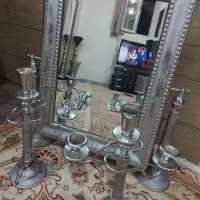 اینه وشمعدان سالم وتمیز