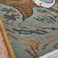 یک تخته فرش ۱۲ متری طرح عقیق و یک دو متری کودک|فرش|رشت, دیلمان|دیوار