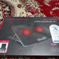 خنک کننده لپ تاپ گیمینگ مدل F5 دو فن کاملا نو