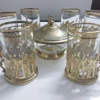 استکان با گیره طلایی