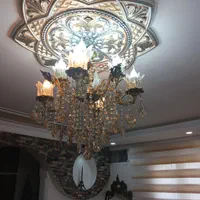 دو عدد لوستر برنز ۴ شاخه ۸ شعله