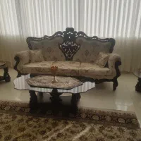 مبل سلطنتی ۹ نفره به همراه نهارخوری ۸ نفره|مبلمان خانگی و میز عسلی|قزوین, |دیوار