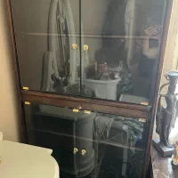 کتابخانه چوب اصل سه طبقه درحد نو