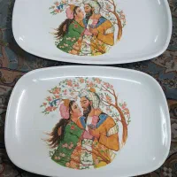 تعدادی ظروف ملامین و چینی