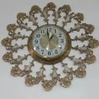 ساعت دیواری گل رز برنز اصل و خالص وسنگین وزن
