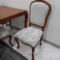 نهار خوری مدل کلاسیک فرانسوی ۴ نفره|میز و صندلی غذاخوری|رباط‌کریم, رباط‌کریم|دیوار