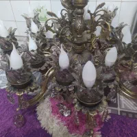 لوستر برنجی ۱۶ شاخه